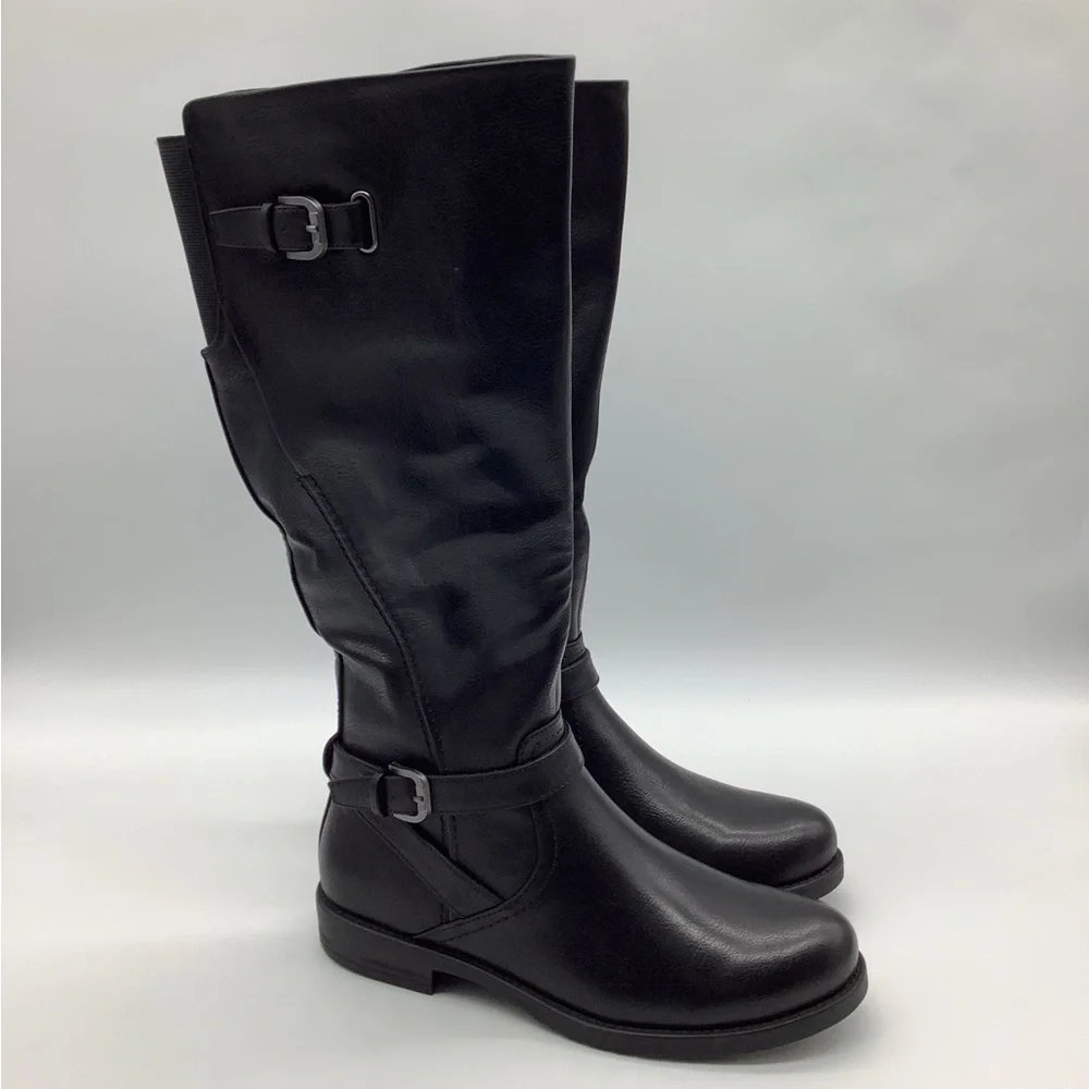 Baretraps Cassidy Black Knee High Boots | Vegan | Size 7.5 l New with Box